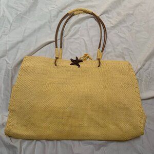 Yellow straw Tote by Jellyfish